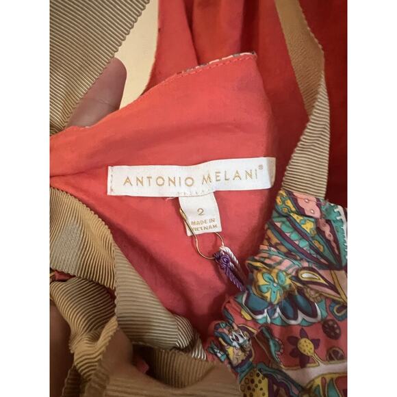 NEW NWT Antonio Melani‎ Liberty London Olivia Halter Citronella Dress US 2 - Picture 7 of 8